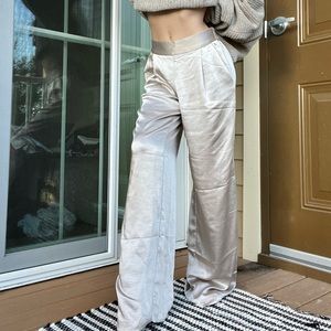 satin pants